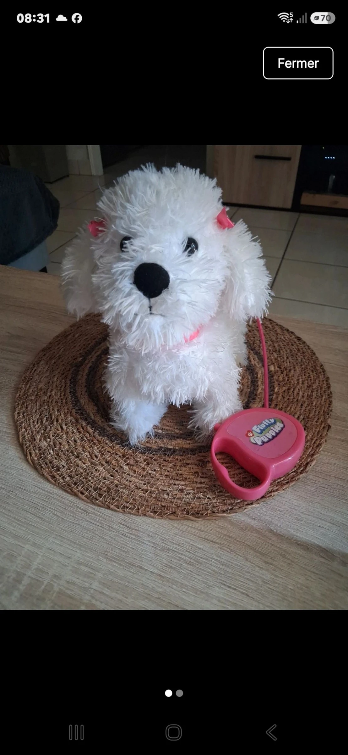 Peluche interactive 